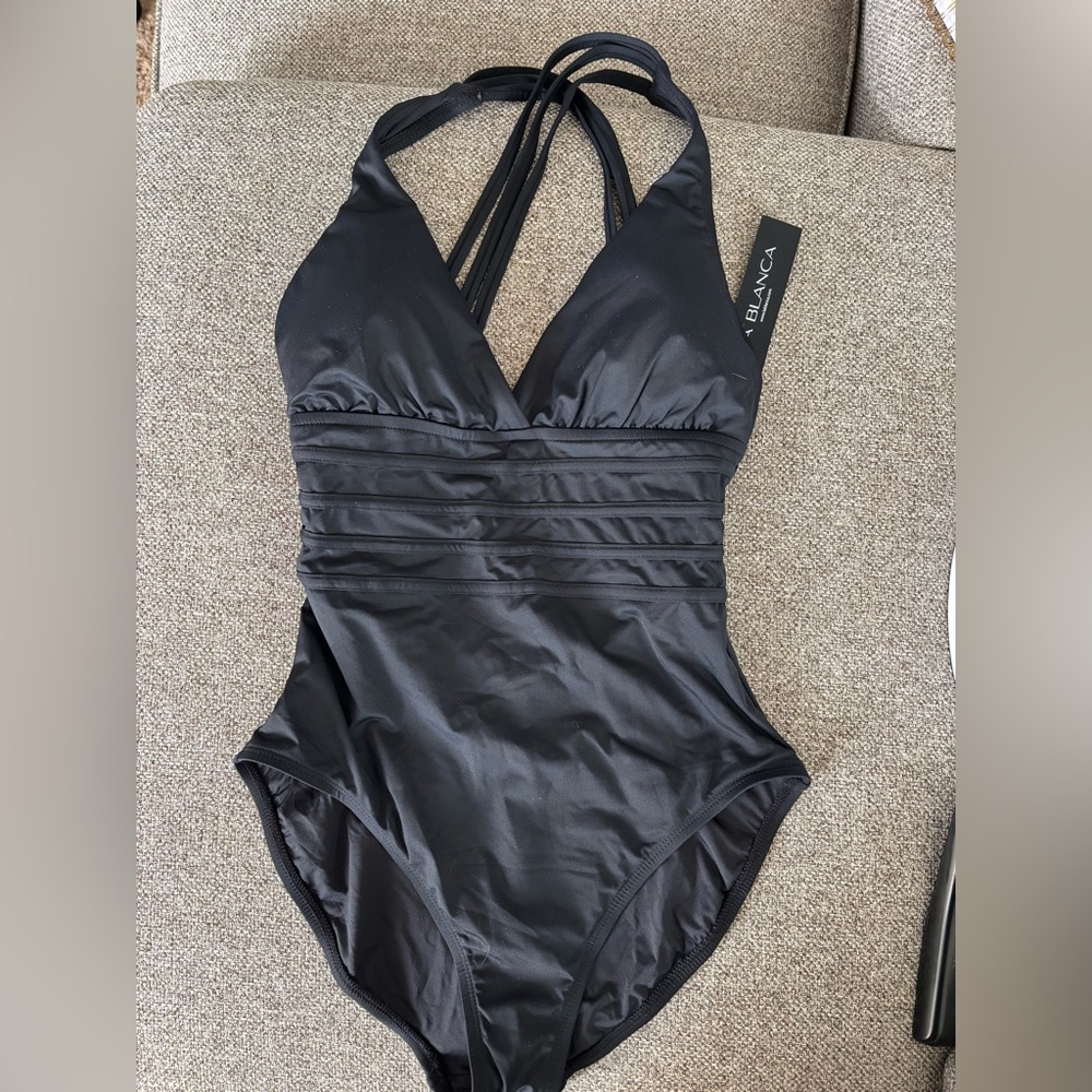 La Blanca Black One Piece Swimsuit